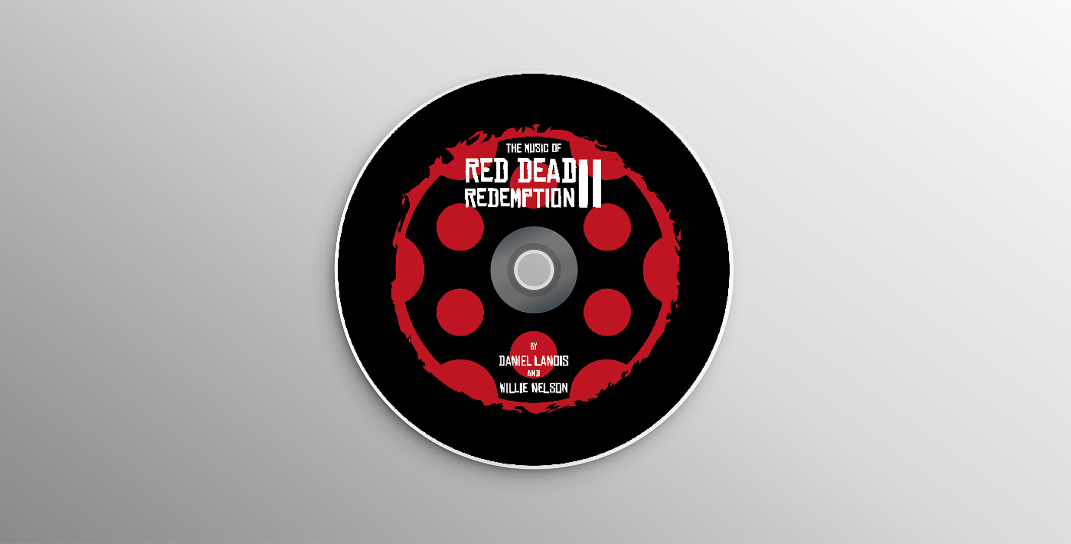 Mockup del CD de Red Dead Redemption 2