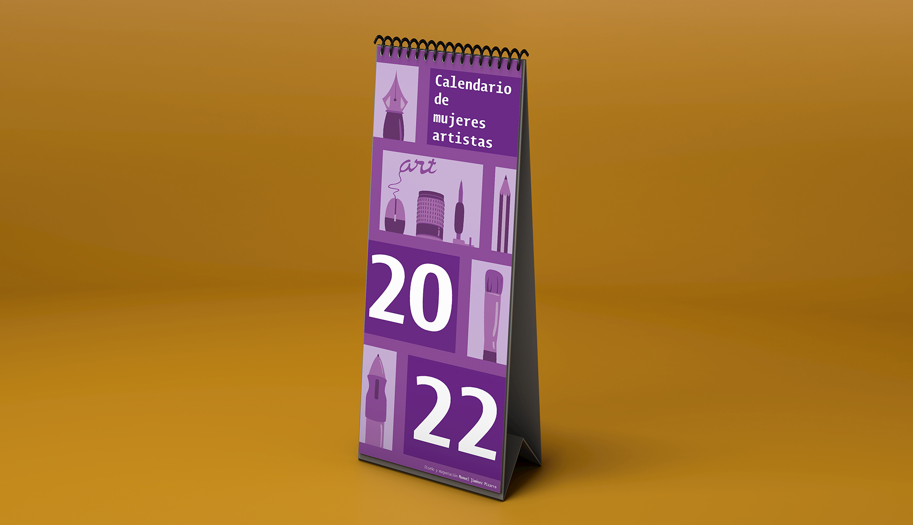 Página 1 del calendario de mujeres artistas