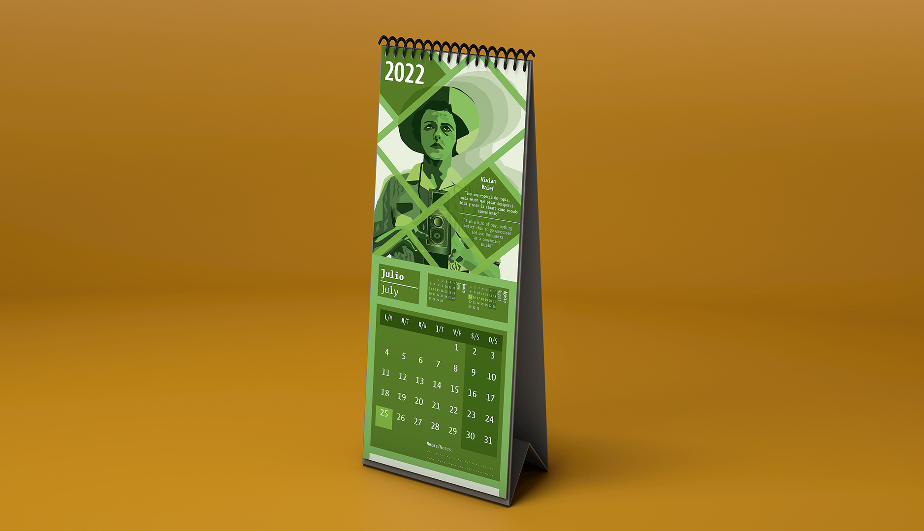 Página 8 del calendario de mujeres artistas