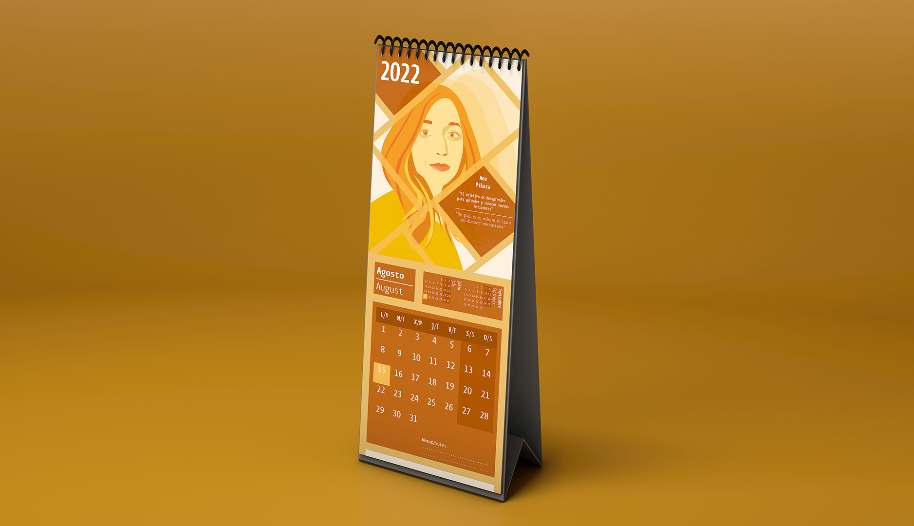 Página 9 del calendario de mujeres artistas