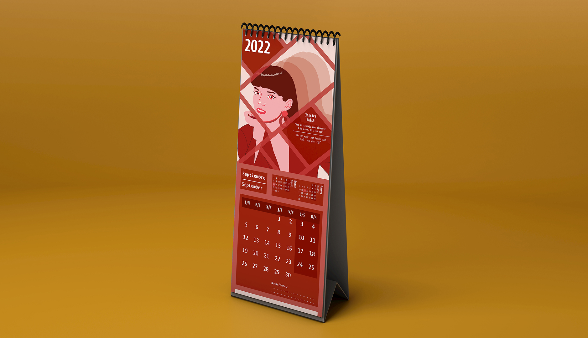 Página 10 del calendario de mujeres artistas