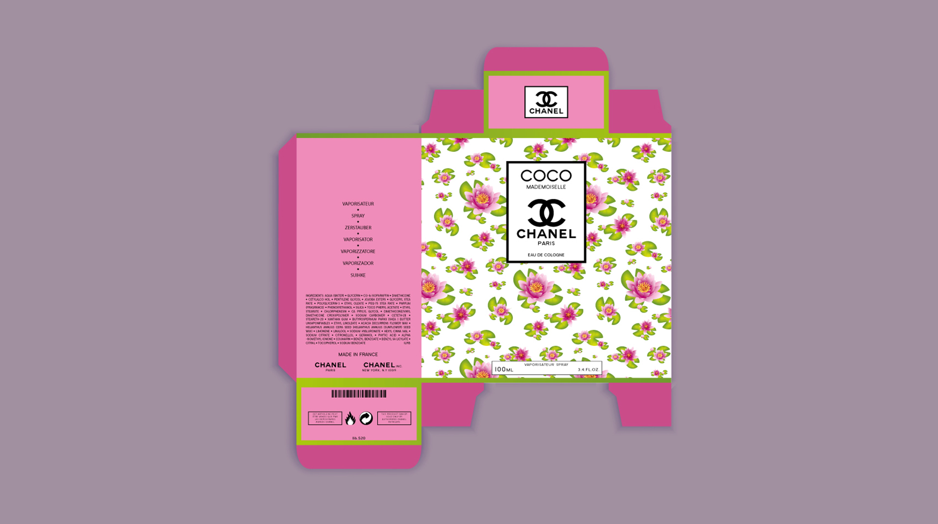 Caja de perfume sin montar